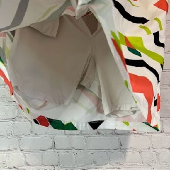 Tail White Label Museum Chevron Print Skort size 10 - Picture 6 of 7